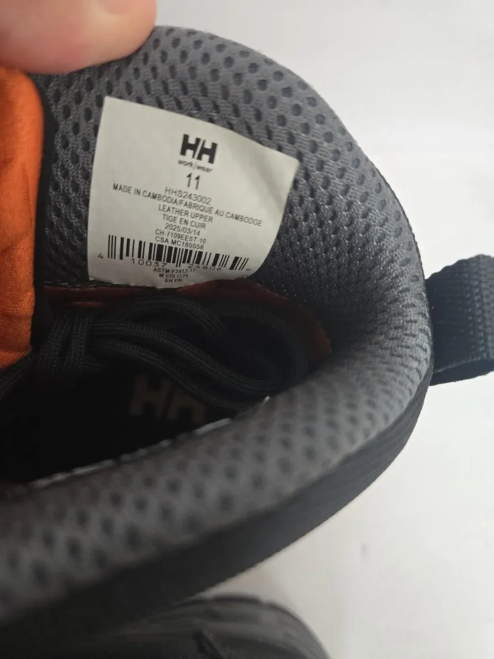 Helly Hansen Men's 6'' CTCP HHS243002 Waterproof Work Boots Black Size 11M